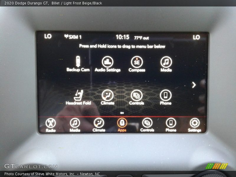 Billet / Light Frost Beige/Black 2020 Dodge Durango GT