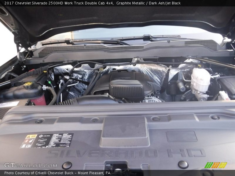 Graphite Metallic / Dark Ash/Jet Black 2017 Chevrolet Silverado 2500HD Work Truck Double Cab 4x4