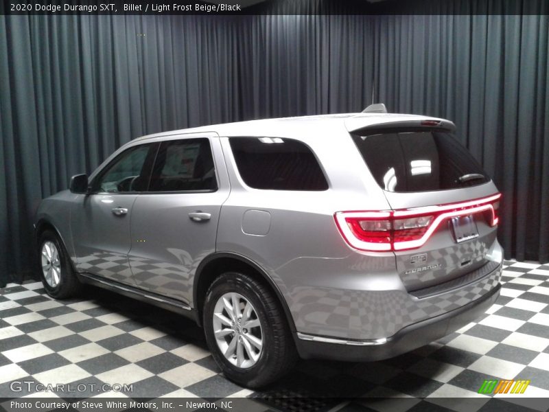 Billet / Light Frost Beige/Black 2020 Dodge Durango SXT