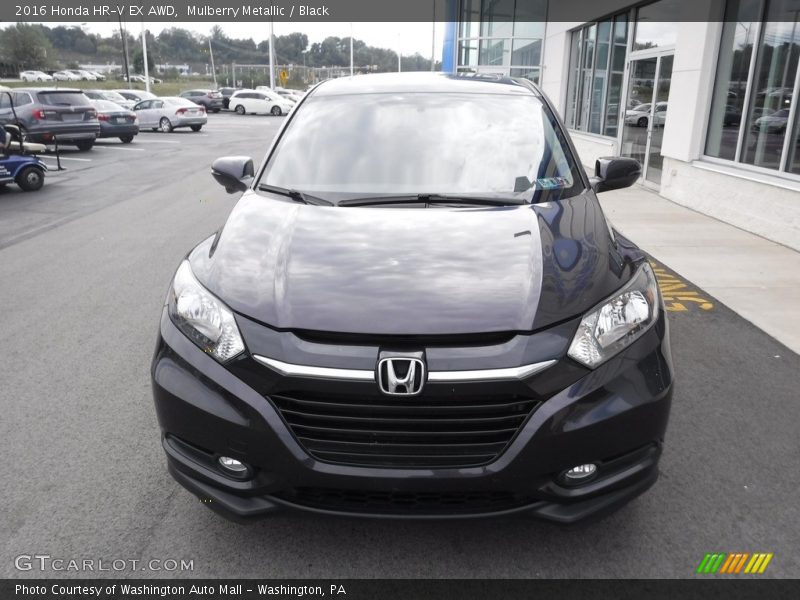 Mulberry Metallic / Black 2016 Honda HR-V EX AWD