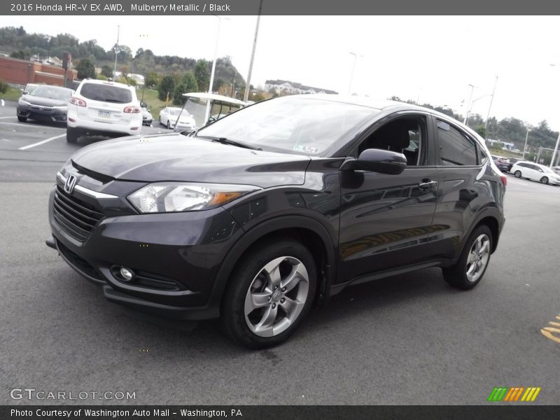 Mulberry Metallic / Black 2016 Honda HR-V EX AWD