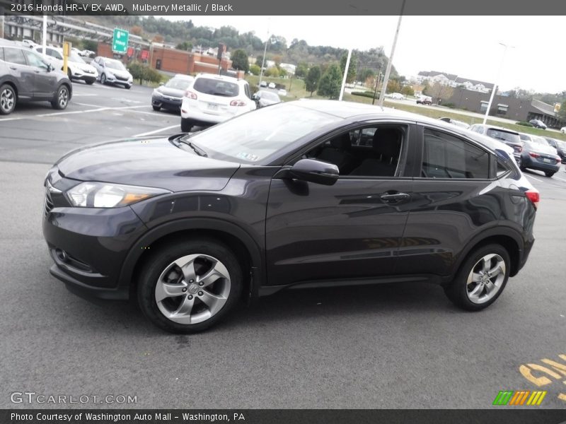 Mulberry Metallic / Black 2016 Honda HR-V EX AWD
