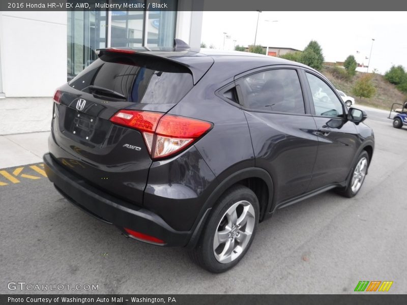 Mulberry Metallic / Black 2016 Honda HR-V EX AWD