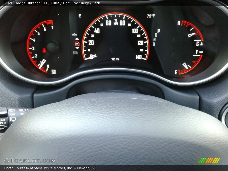 Billet / Light Frost Beige/Black 2020 Dodge Durango SXT