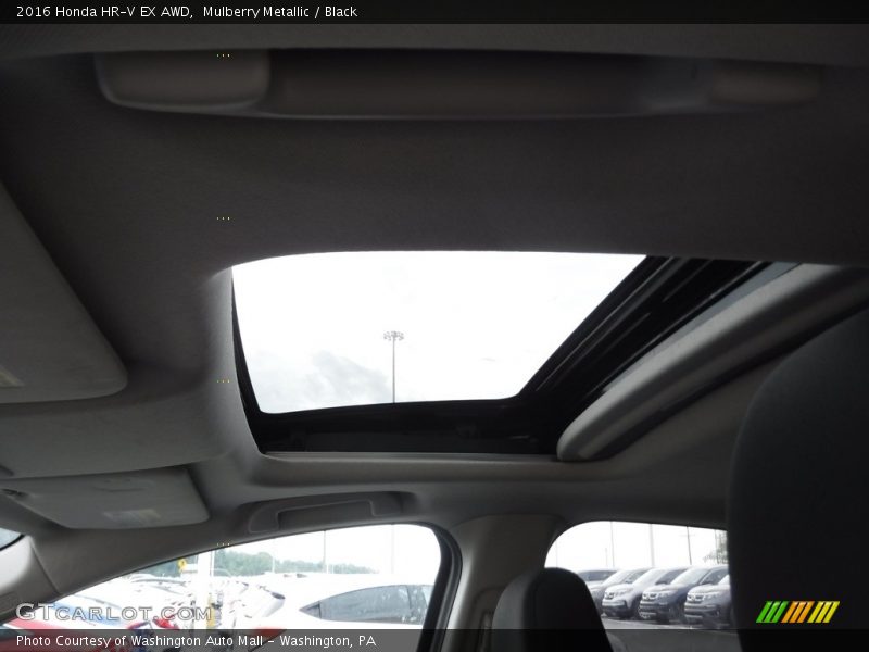 Mulberry Metallic / Black 2016 Honda HR-V EX AWD
