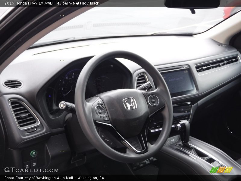 Mulberry Metallic / Black 2016 Honda HR-V EX AWD
