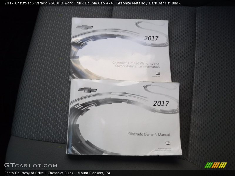 Graphite Metallic / Dark Ash/Jet Black 2017 Chevrolet Silverado 2500HD Work Truck Double Cab 4x4