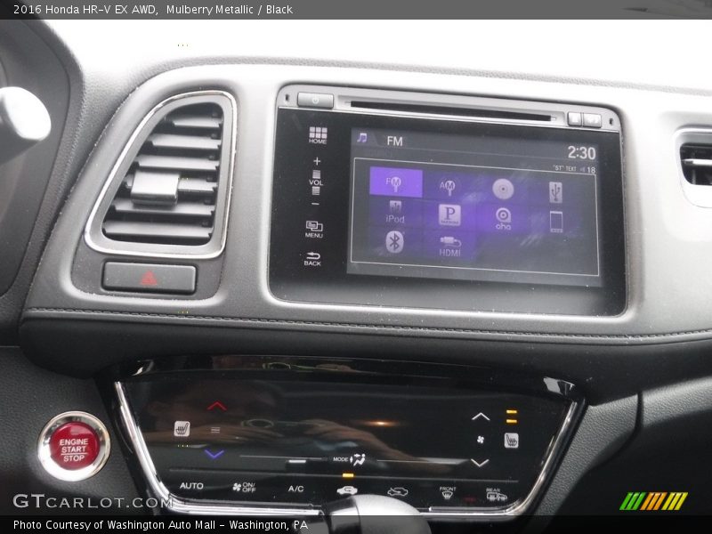 Mulberry Metallic / Black 2016 Honda HR-V EX AWD