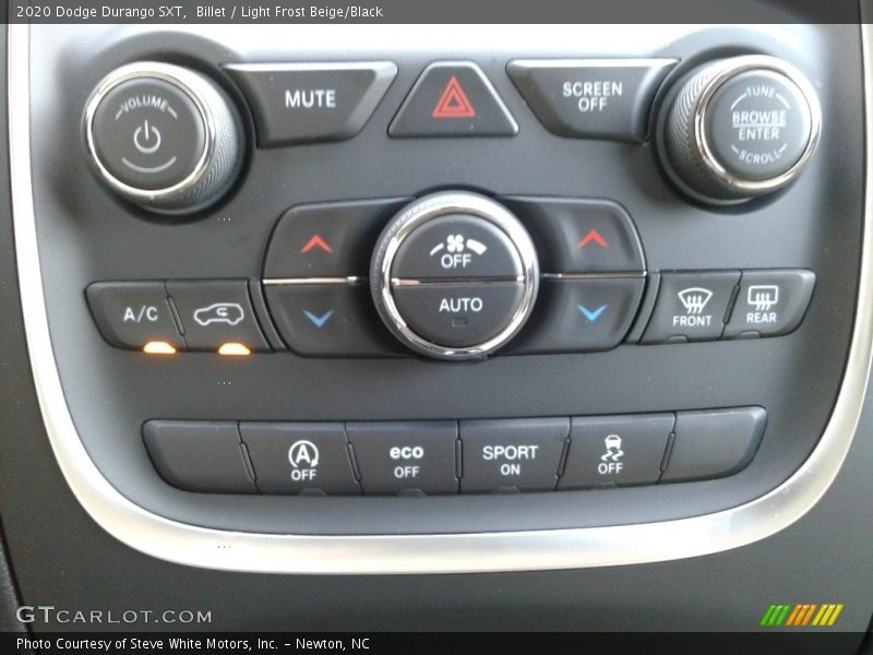 Billet / Light Frost Beige/Black 2020 Dodge Durango SXT