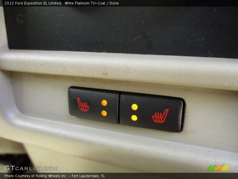 White Platinum Tri-Coat / Stone 2013 Ford Expedition EL Limited