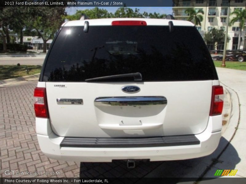 White Platinum Tri-Coat / Stone 2013 Ford Expedition EL Limited
