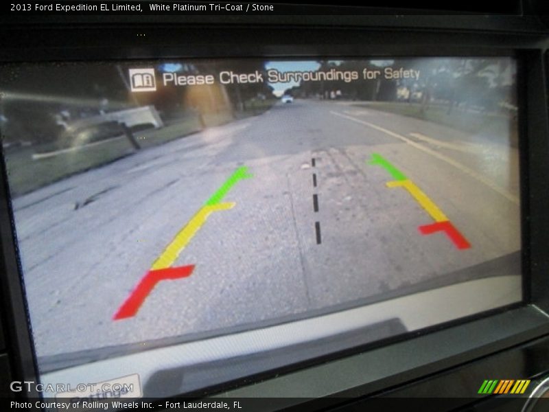 White Platinum Tri-Coat / Stone 2013 Ford Expedition EL Limited