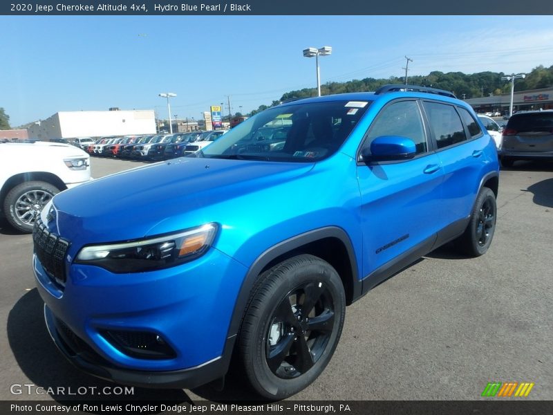 Hydro Blue Pearl / Black 2020 Jeep Cherokee Altitude 4x4