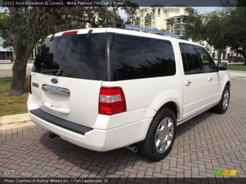White Platinum Tri-Coat / Stone 2013 Ford Expedition EL Limited