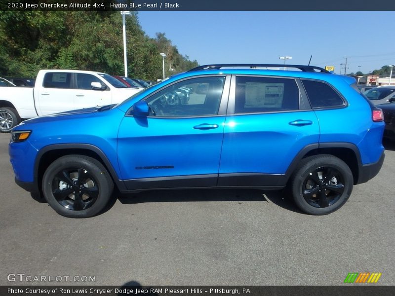 Hydro Blue Pearl / Black 2020 Jeep Cherokee Altitude 4x4