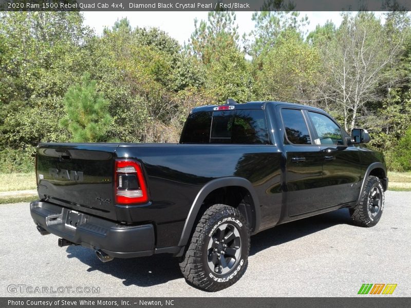 Diamond Black Crystal Pearl / Red/Black 2020 Ram 1500 Rebel Quad Cab 4x4