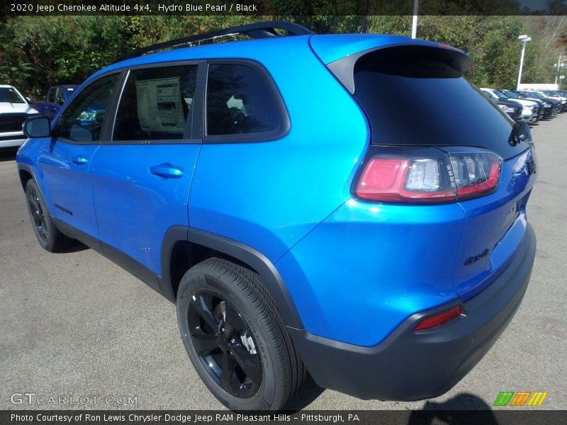 Hydro Blue Pearl / Black 2020 Jeep Cherokee Altitude 4x4