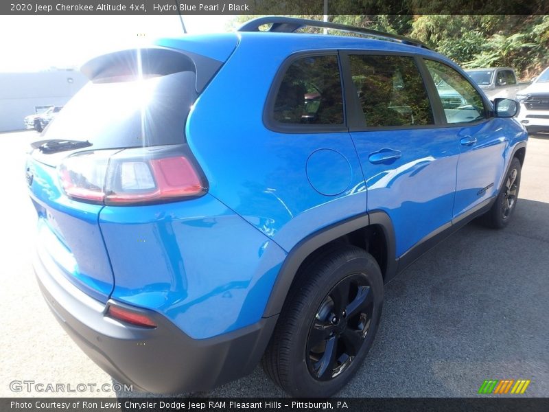 Hydro Blue Pearl / Black 2020 Jeep Cherokee Altitude 4x4