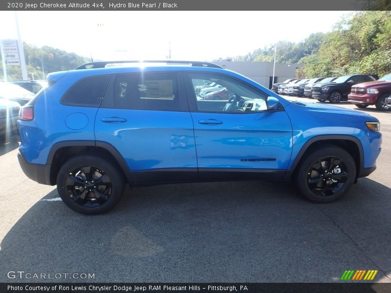 Hydro Blue Pearl / Black 2020 Jeep Cherokee Altitude 4x4