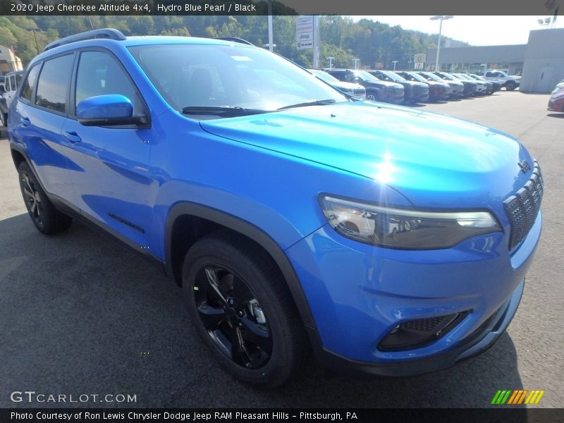 Hydro Blue Pearl / Black 2020 Jeep Cherokee Altitude 4x4