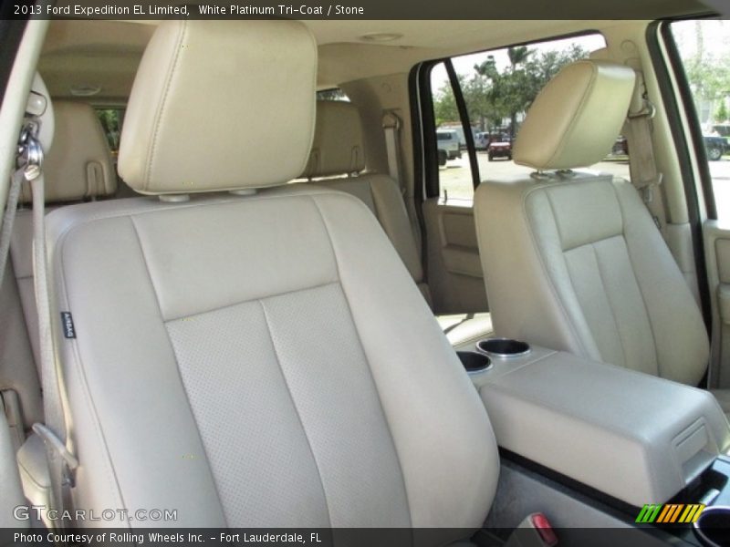 White Platinum Tri-Coat / Stone 2013 Ford Expedition EL Limited