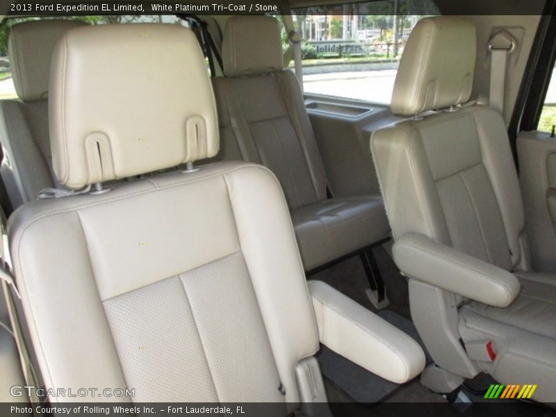 White Platinum Tri-Coat / Stone 2013 Ford Expedition EL Limited