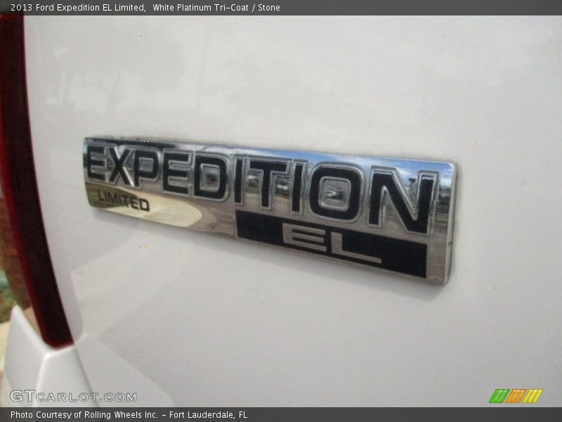 White Platinum Tri-Coat / Stone 2013 Ford Expedition EL Limited