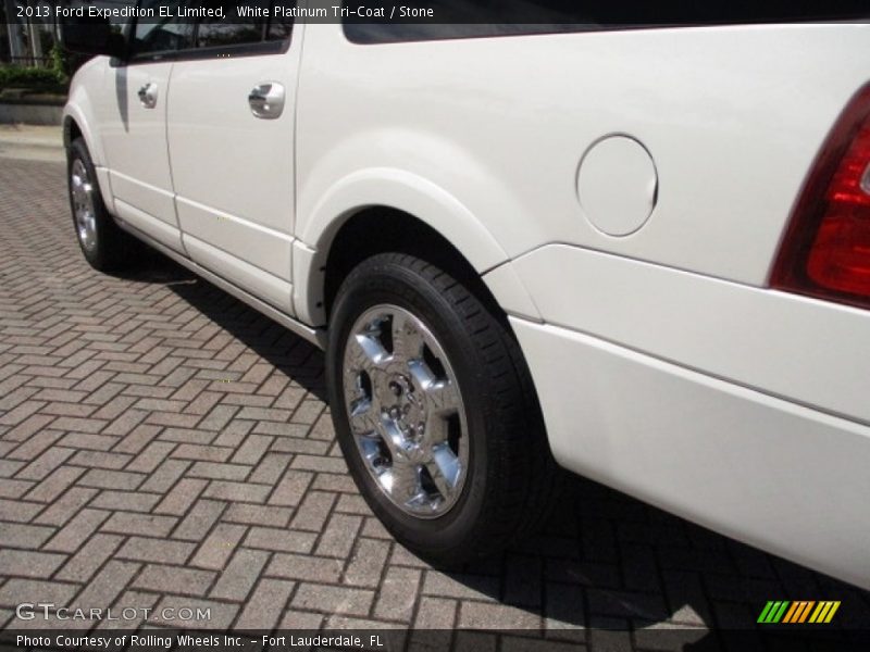 White Platinum Tri-Coat / Stone 2013 Ford Expedition EL Limited