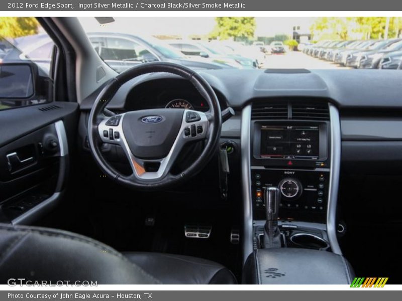 Ingot Silver Metallic / Charcoal Black/Silver Smoke Metallic 2012 Ford Edge Sport