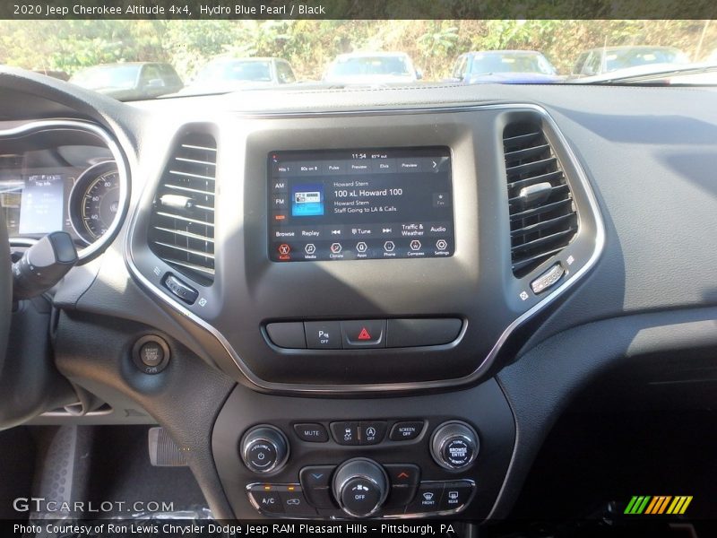 Hydro Blue Pearl / Black 2020 Jeep Cherokee Altitude 4x4