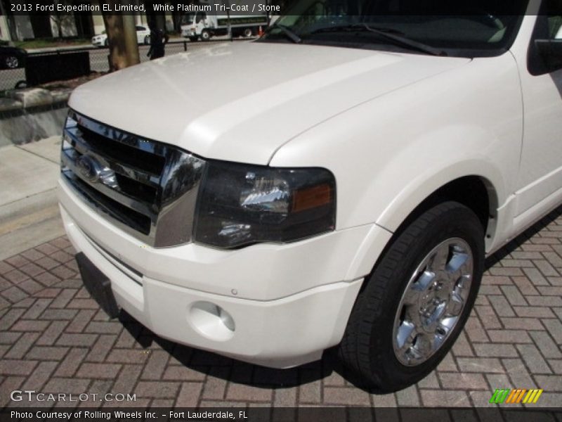 White Platinum Tri-Coat / Stone 2013 Ford Expedition EL Limited