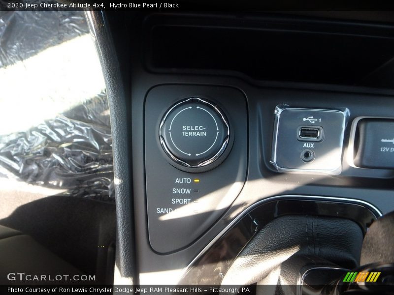Hydro Blue Pearl / Black 2020 Jeep Cherokee Altitude 4x4