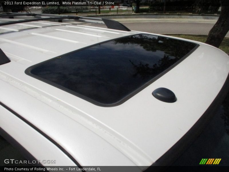 White Platinum Tri-Coat / Stone 2013 Ford Expedition EL Limited