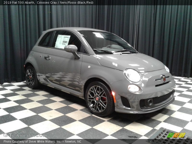 Colosseo Gray / Nero/Rosso (Black/Red) 2019 Fiat 500 Abarth