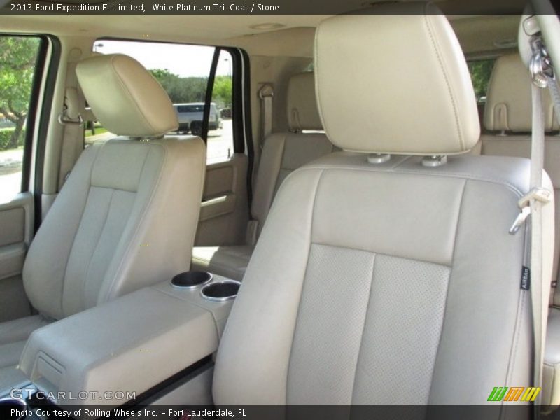 White Platinum Tri-Coat / Stone 2013 Ford Expedition EL Limited