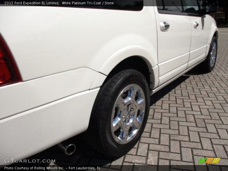 White Platinum Tri-Coat / Stone 2013 Ford Expedition EL Limited