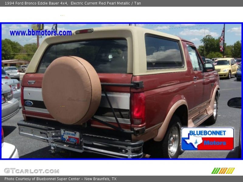 Electric Current Red Pearl Metallic / Tan 1994 Ford Bronco Eddie Bauer 4x4