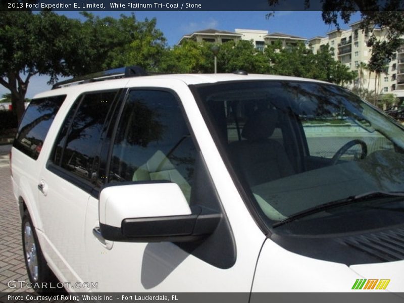 White Platinum Tri-Coat / Stone 2013 Ford Expedition EL Limited