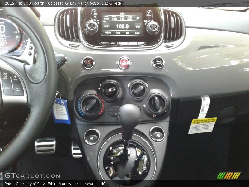 Controls of 2019 500 Abarth