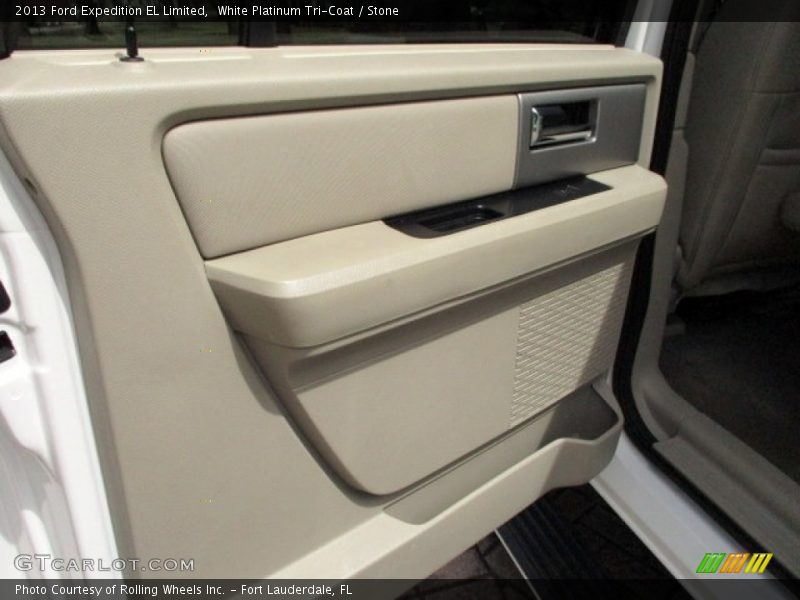 White Platinum Tri-Coat / Stone 2013 Ford Expedition EL Limited