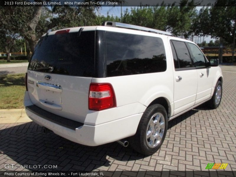 White Platinum Tri-Coat / Stone 2013 Ford Expedition EL Limited