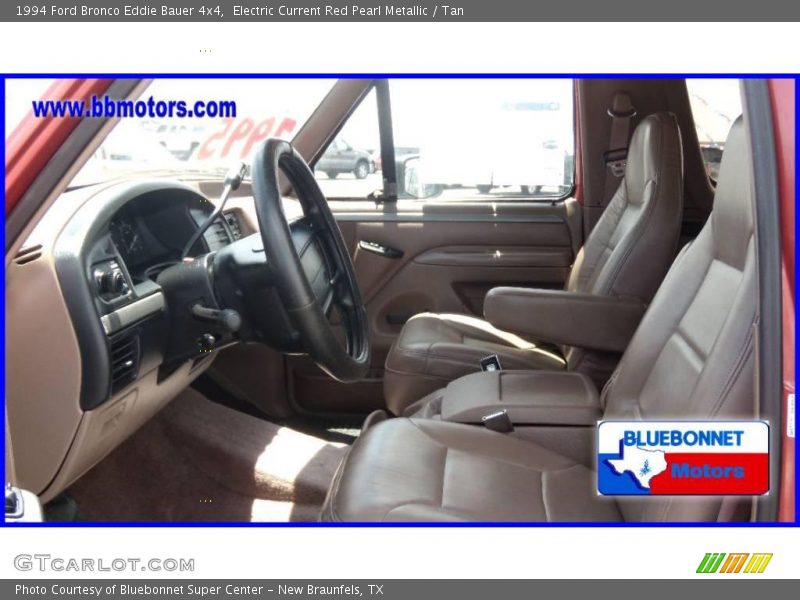 Electric Current Red Pearl Metallic / Tan 1994 Ford Bronco Eddie Bauer 4x4