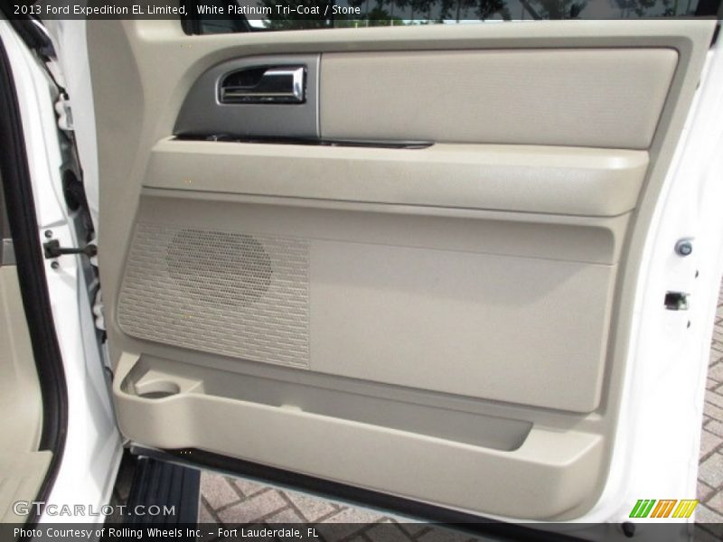 White Platinum Tri-Coat / Stone 2013 Ford Expedition EL Limited