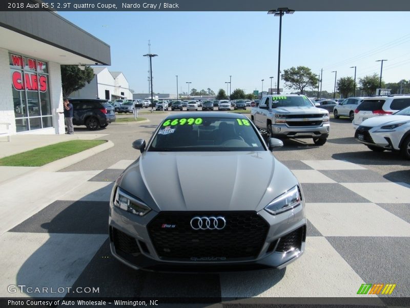 Nardo Gray / Black 2018 Audi RS 5 2.9T quattro Coupe