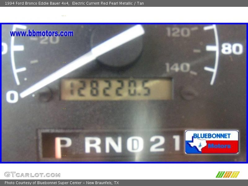 Electric Current Red Pearl Metallic / Tan 1994 Ford Bronco Eddie Bauer 4x4