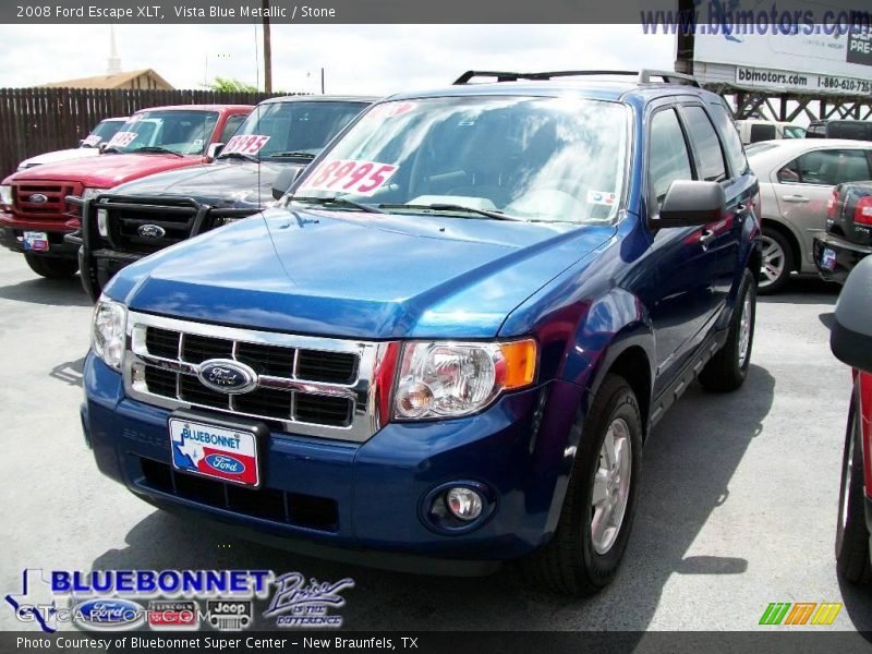 Vista Blue Metallic / Stone 2008 Ford Escape XLT