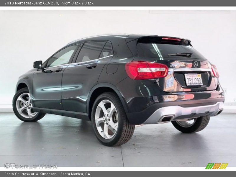 Night Black / Black 2018 Mercedes-Benz GLA 250