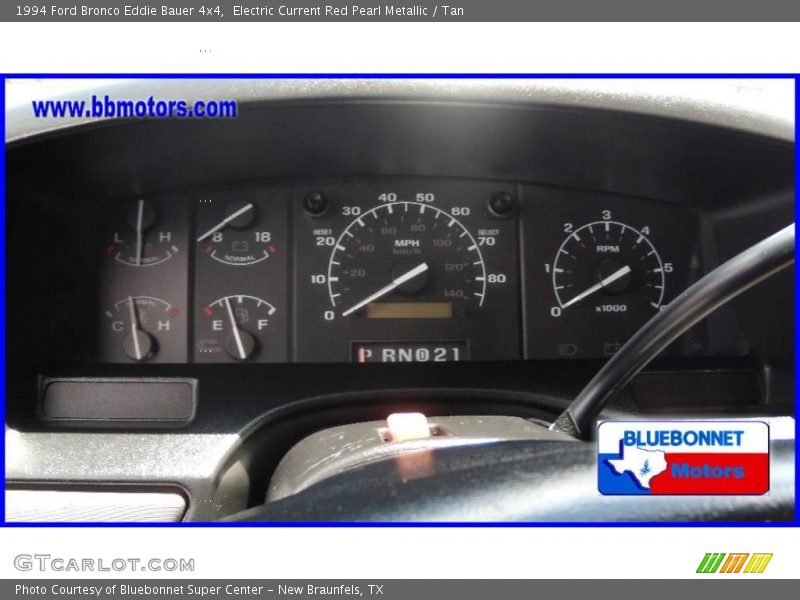 Electric Current Red Pearl Metallic / Tan 1994 Ford Bronco Eddie Bauer 4x4