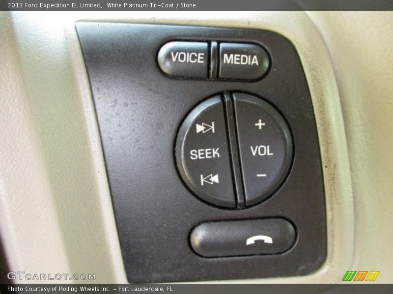 White Platinum Tri-Coat / Stone 2013 Ford Expedition EL Limited