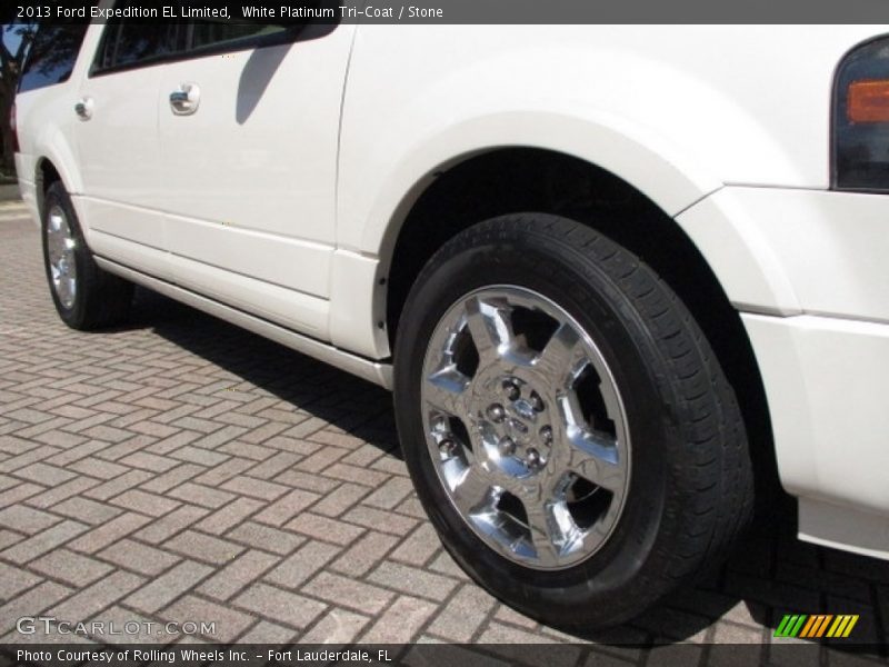 White Platinum Tri-Coat / Stone 2013 Ford Expedition EL Limited